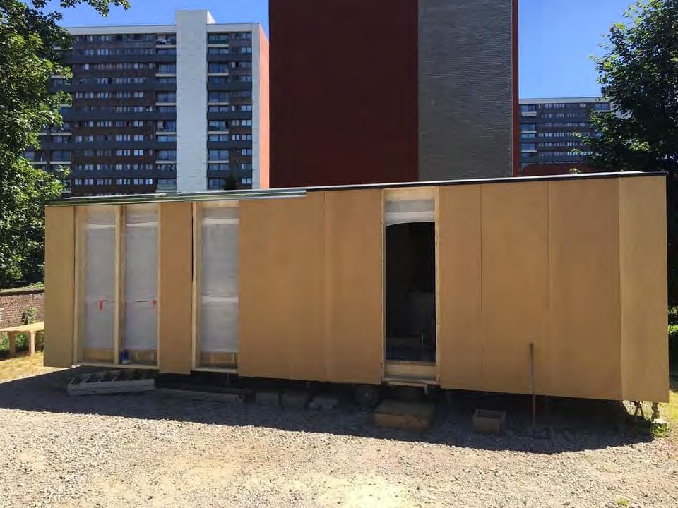 Built Solidary Mobile Housing units at Jette